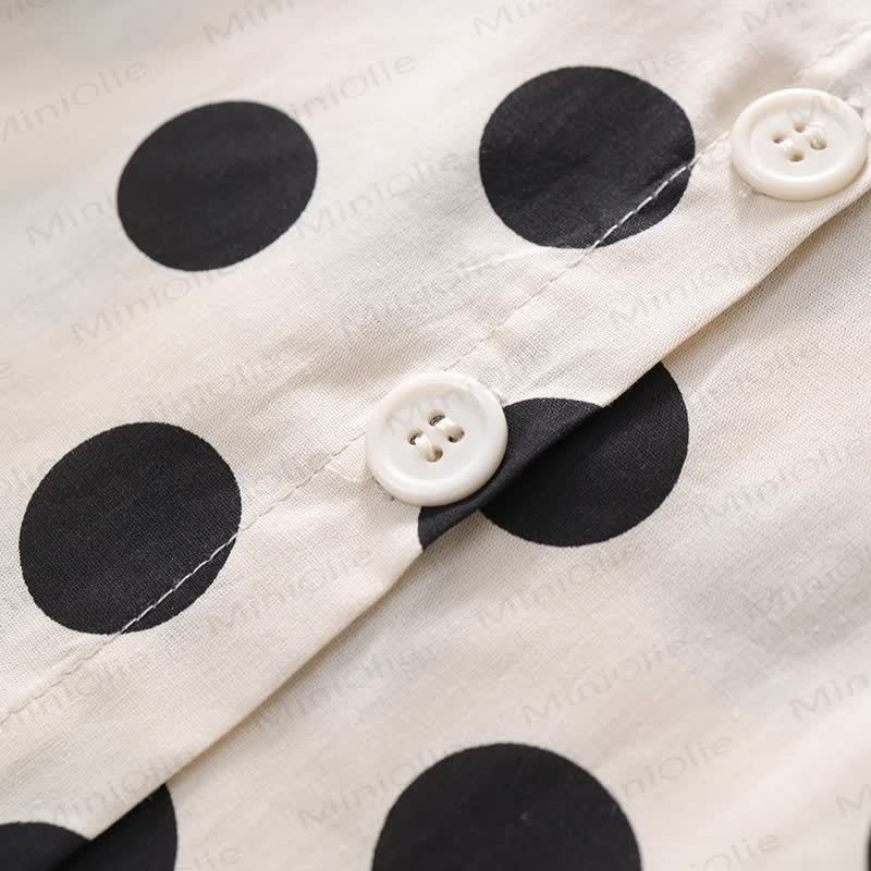 Beige Punkt 2-teiliges Set für Kleinkind und Mädchen - image 6