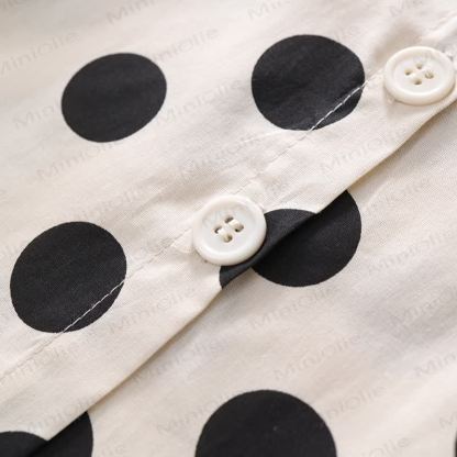 Beige Punkt 2-teiliges Set für Kleinkind und Mädchen - image 6