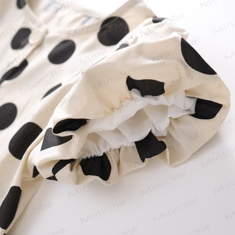 Beige Punkt 2-teiliges Set für Kleinkind und Mädchen - image 7