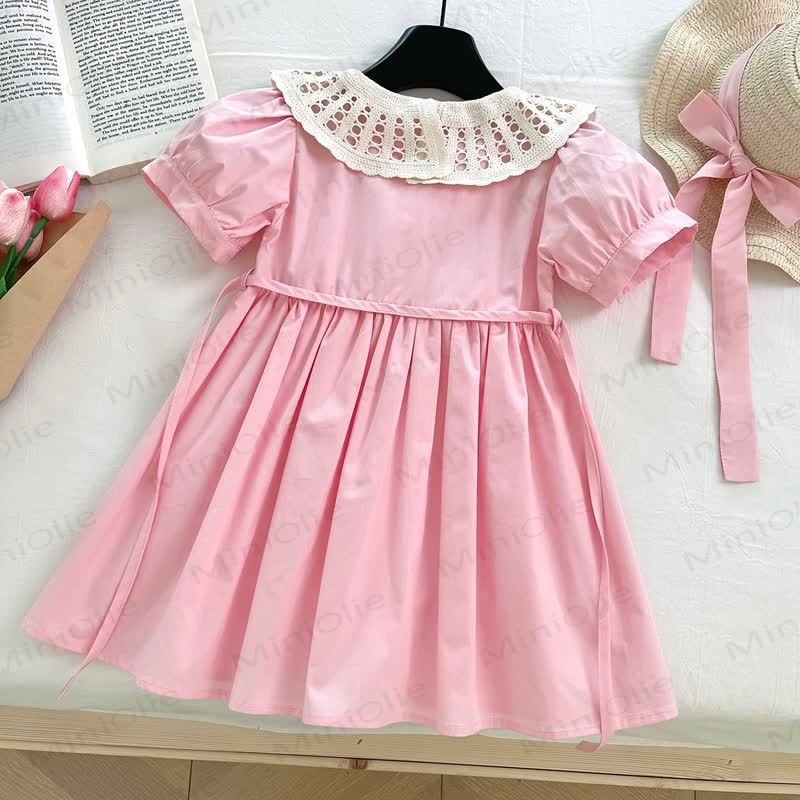 Kleinkind Kleid Einfarbig Lace​ - image 3