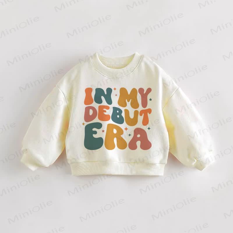 IN MY DEBUT ERA Baby Kleinkind Creme Sweatshirt - Creme - 3-5J - image 1