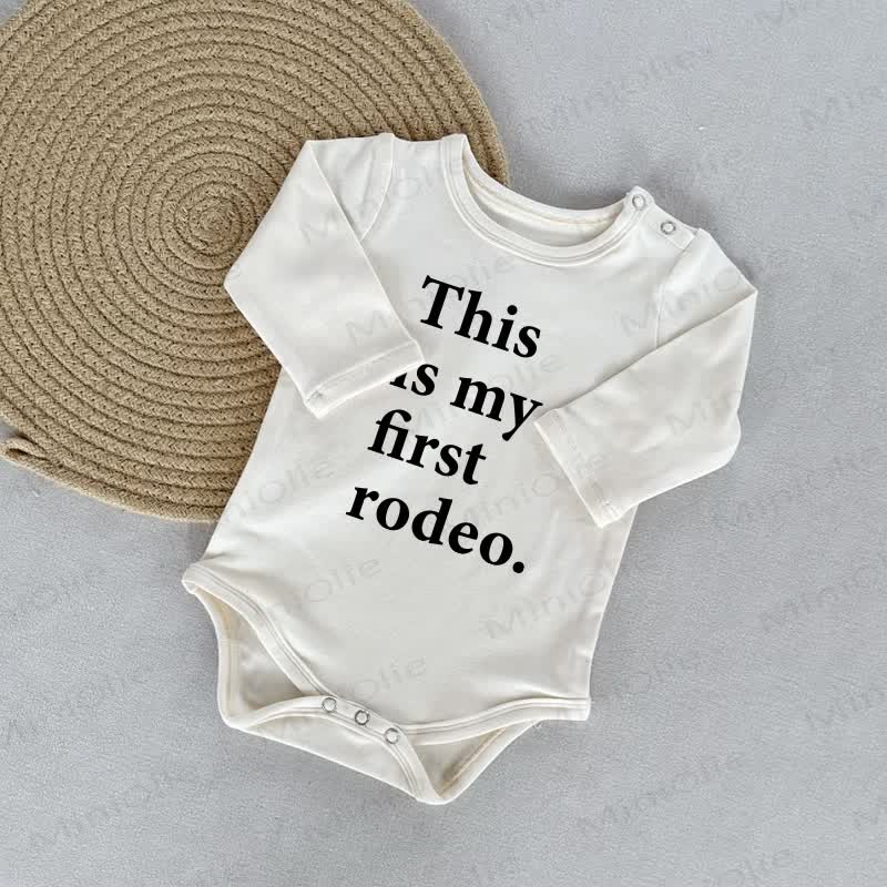 THIS IS MY FIRST RODEO. Bodysuit . Weißer Baby - Weiß - 18-24M - image 1
