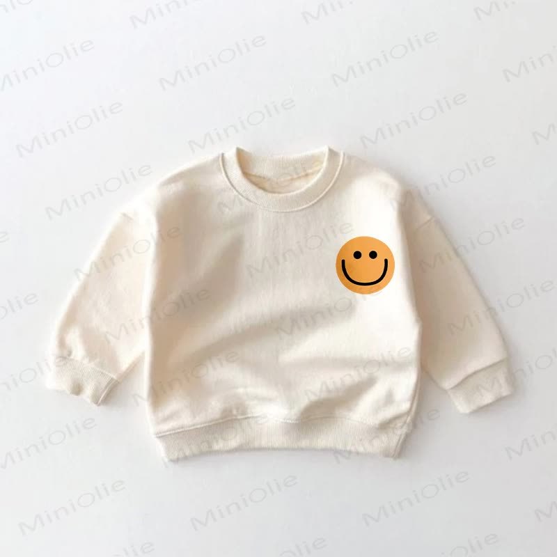 Gelb Sweatshirt mit Smiley Gesicht für Baby und Kleinkind - image 2