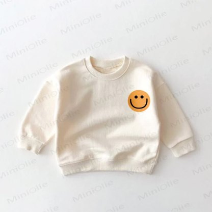 Gelb Sweatshirt mit Smiley Gesicht für Baby und Kleinkind - image 2
