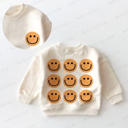 Gelb Sweatshirt mit Smiley Gesicht für Baby und Kleinkind - Creme - 3-5J - image 1