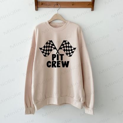 PIT CREW Baby Racing Beige Familien Sweatshirt - image 2
