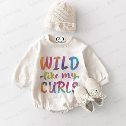 WILD LIKE MY CURLS Baby Bodysuit, weiß - Weiß - 18-24M - image 1