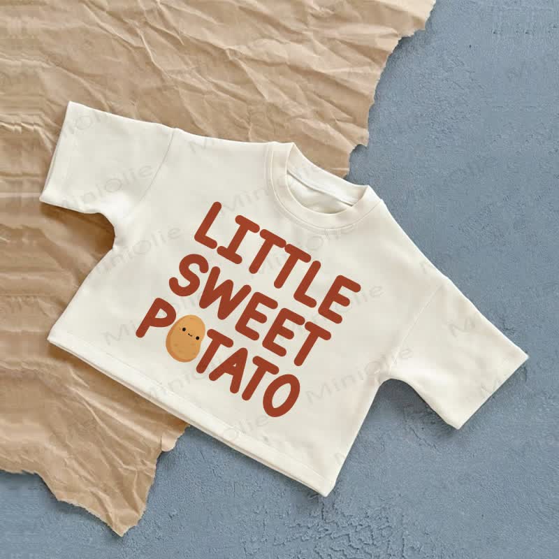 LITTLE SWEET POTATO Baby Sommer Freizeit-T-Shirt - Weiß - 2-3J - image 1