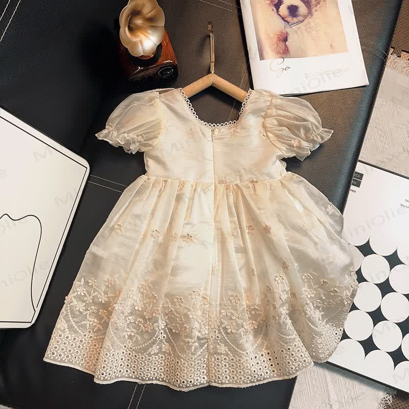 Kleinkind Kleid mit Blume und Schleife für Kleinkinder - image 2