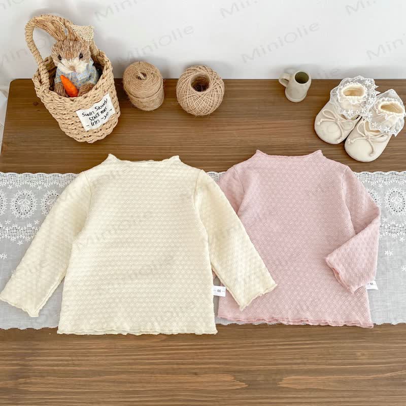 Stricken in Einfarbig für Baby und Kleinkind / Hose mit Schleifen - image 3