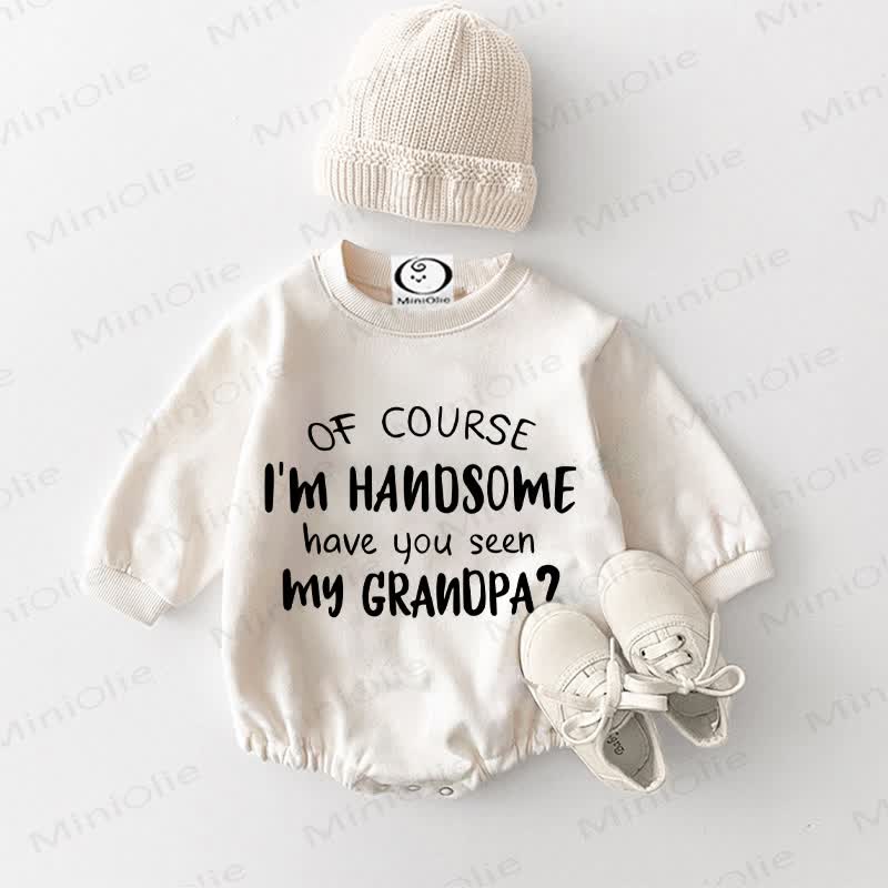 OF COURSE I'M HANDSOME HAVE YOU SEEN MY GRANDPA? Bodysuit Baby - Weiß - 18-24M - image 1