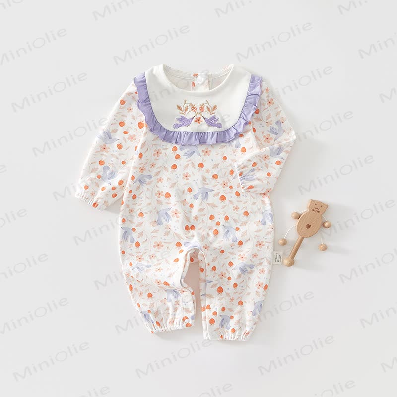 Baby Strampler mit Erdbeere Strampler - Lila - 18-24M - image 1