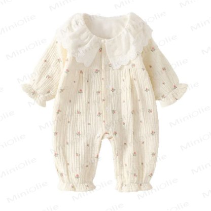 Baby Strampler mit Blumen und Zitronengelb - image 11