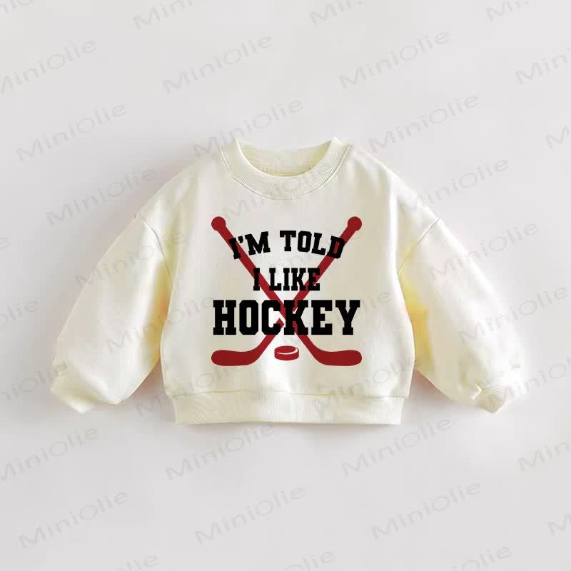 I'M TOLD I LIKE HOCKEY – Beige Kleinkind für Baby - Creme - 3-5J - image 1