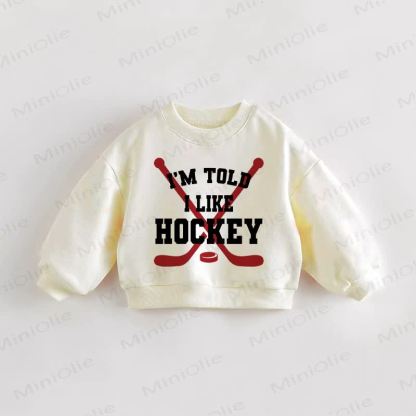 I'M TOLD I LIKE HOCKEY – Beige Kleinkind für Baby - Creme - 3-5J - image 1
