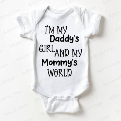 I'M MY DADDY'S GIRL AND MY MOMMY'S WORLD – Bodysuit Baby - Weiß - 18-24M - image 1