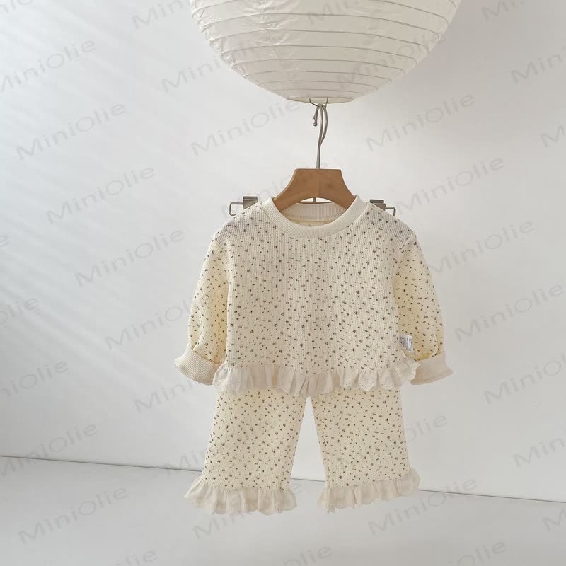 2-teiliges Set für Baby und Kleinkind , Mädchen , Waffel und Lace - image 3