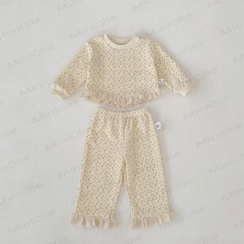 2-teiliges Set für Baby und Kleinkind , Mädchen , Waffel und Lace - image 6