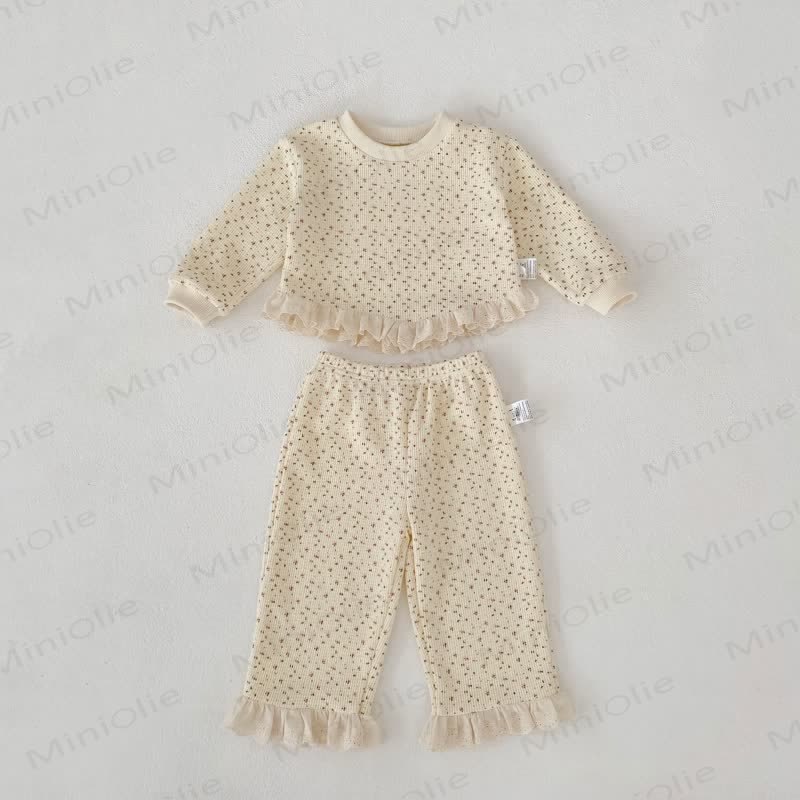 2-teiliges Set für Baby und Kleinkind , Mädchen , Waffel und Lace - image 6