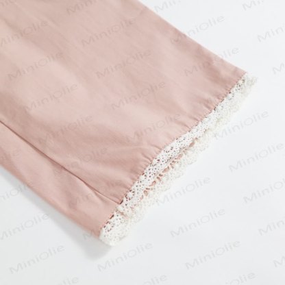 2-teiliges Set aus Rosa Lace und Blume für Kind und Mädchen - image 13