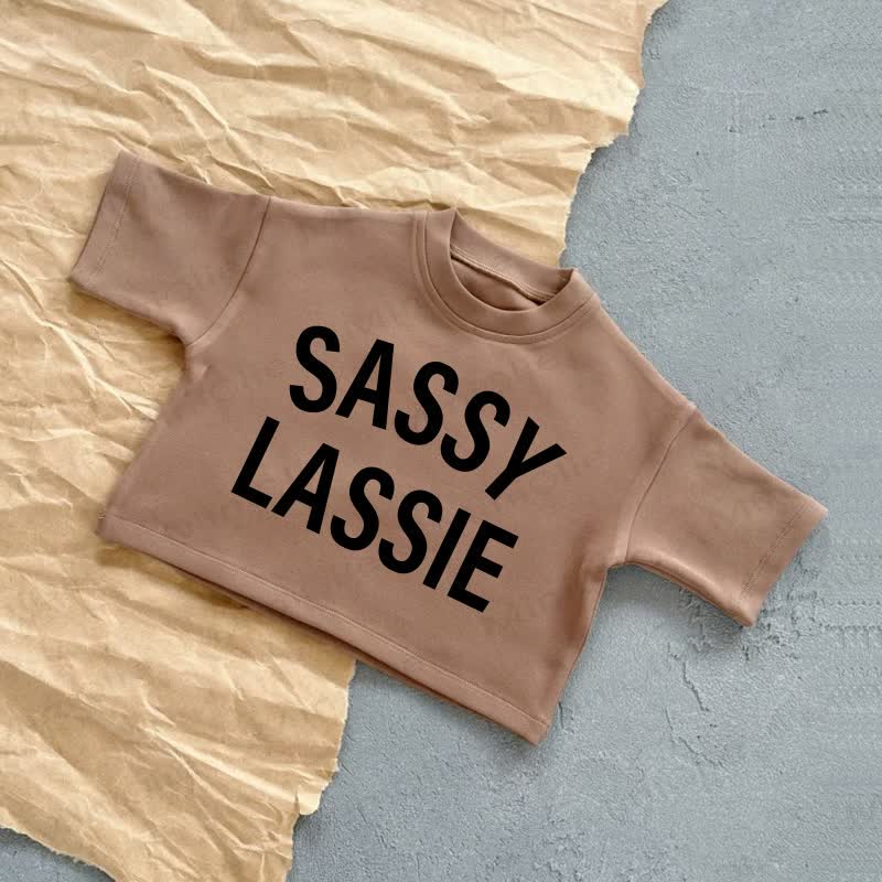 SASSY LASSIE Baby Sommer Freizeit-T-Shirt - Braun - 2-3J - image 3