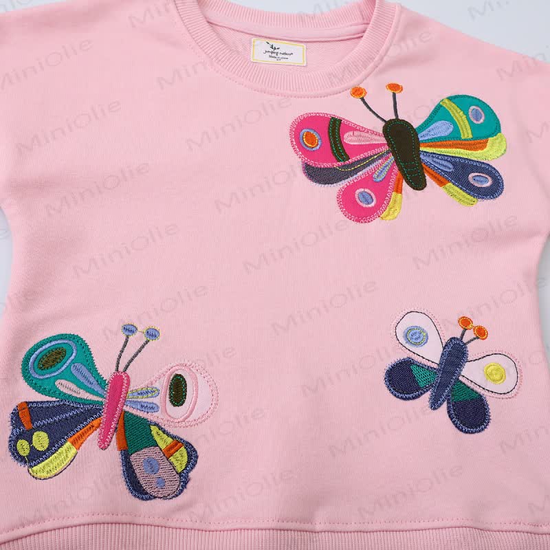 Kleinkind Sweatshirt mit Gestickt , Rosa  - image 2