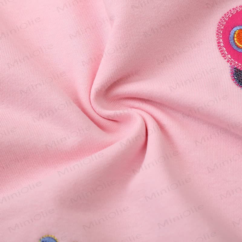 Kleinkind Sweatshirt mit Gestickt , Rosa  - image 4