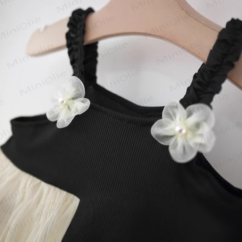 Baby Mädchen Blume Mesh- Kleid - image 3