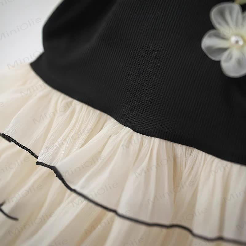 Baby Mädchen Blume Mesh- Kleid - image 5