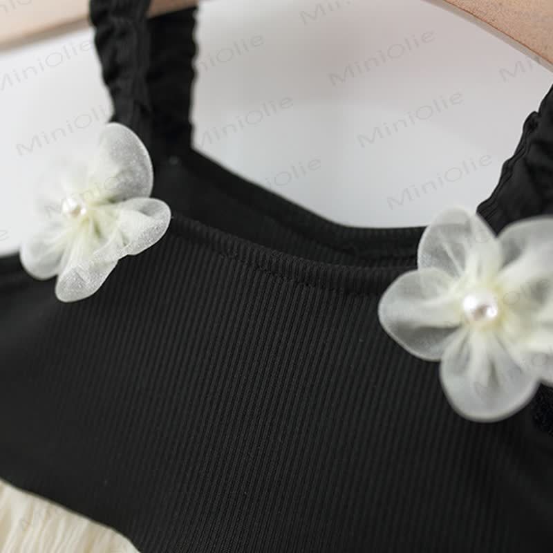 Baby Mädchen Blume Mesh- Kleid - image 6