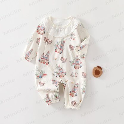 Baby Neugeboren Baumwoll- Strampler mit Cartoon-Motiv - Katze - 18-24M - image 2