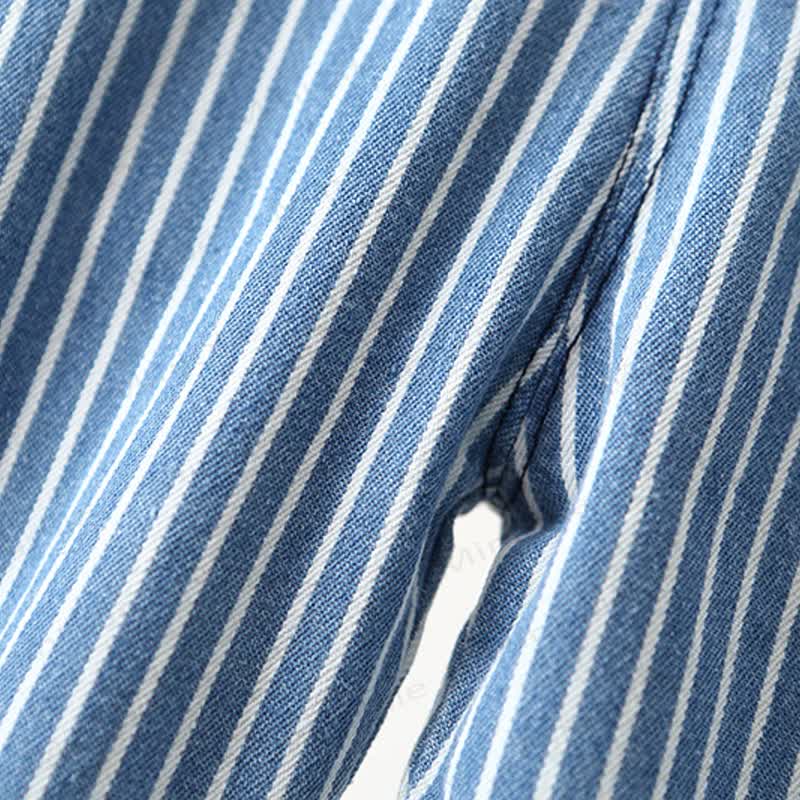 Baby Kleinkind Overalls mit Blau und weißen Streifen - image 10