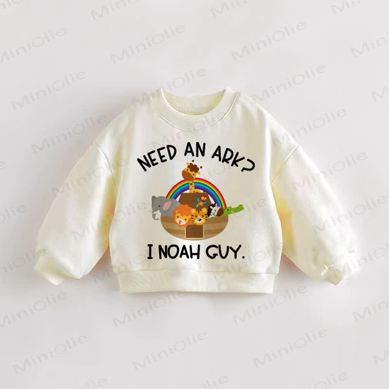 NEED AN ARK I NOAH GUY | Baby Kleinkind Tier -Creme Sweatshirt - Creme - 3-5J - image 1