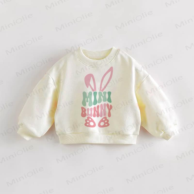 MINI BUNNY Baby Kleinkind Beige Sweatshirt - Creme - 3-5J - image 1
