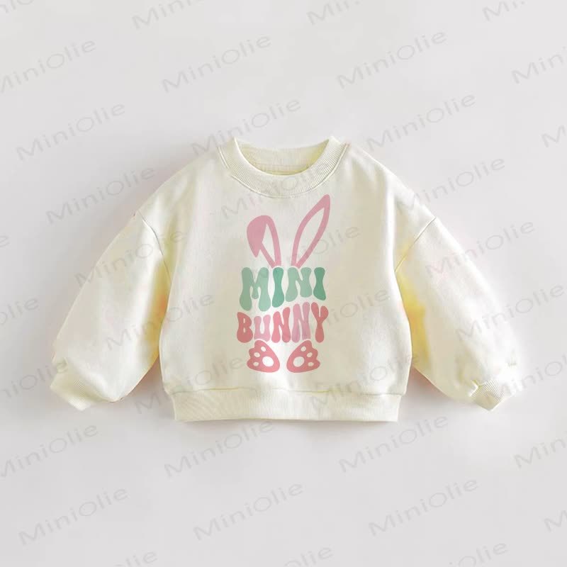 MINI BUNNY Baby Kleinkind Beige Sweatshirt - Creme - 3-5J - image 1