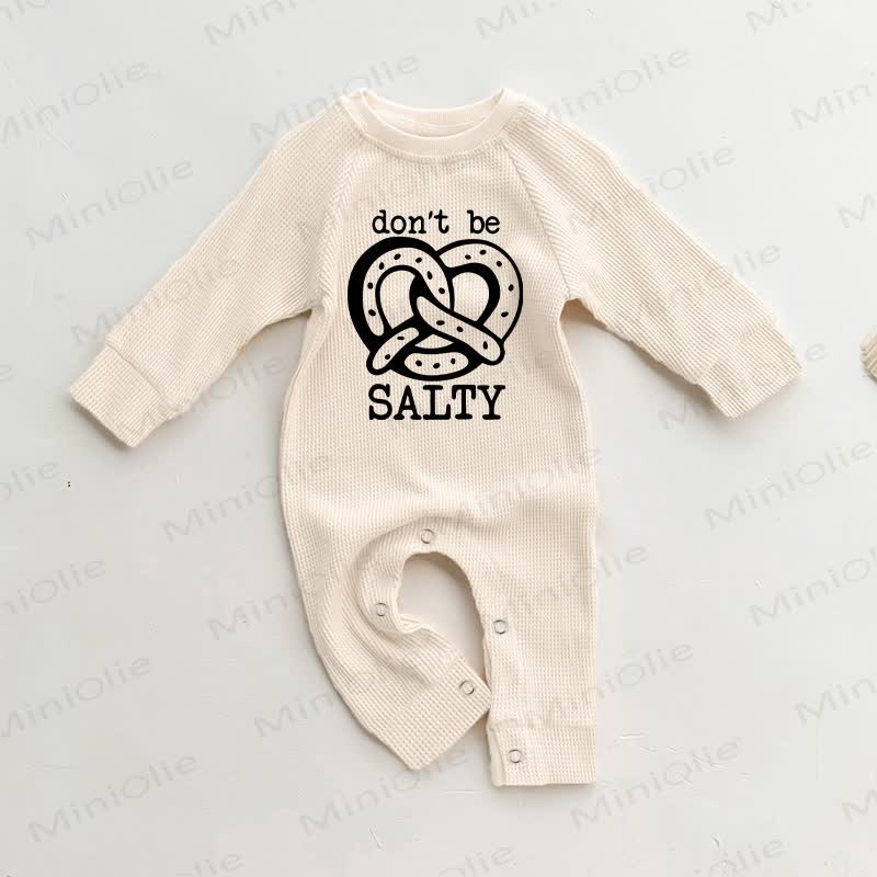 DON'T BE SALTY Baby Waffel Strampler - Beige - 18-24M - image 1