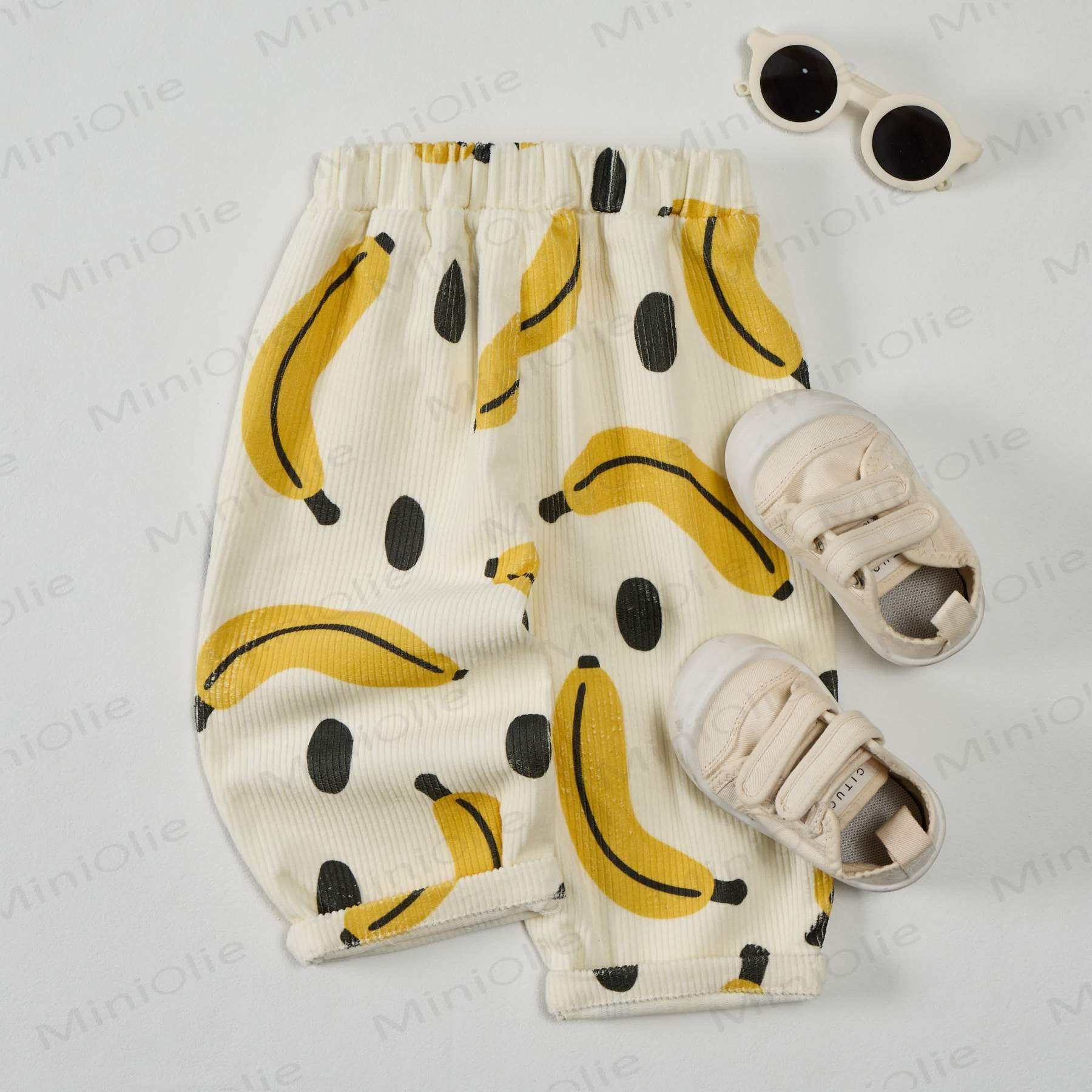 Baby Kleinkind mit Bananen- und Punktmuster - Hose - image 7