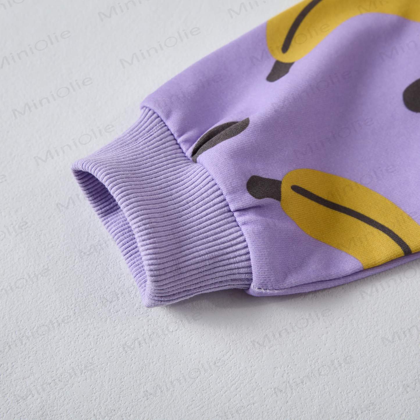 Baby Polka Punkte Bananenlila Sweatshirt 2-teiliges Set - image 4