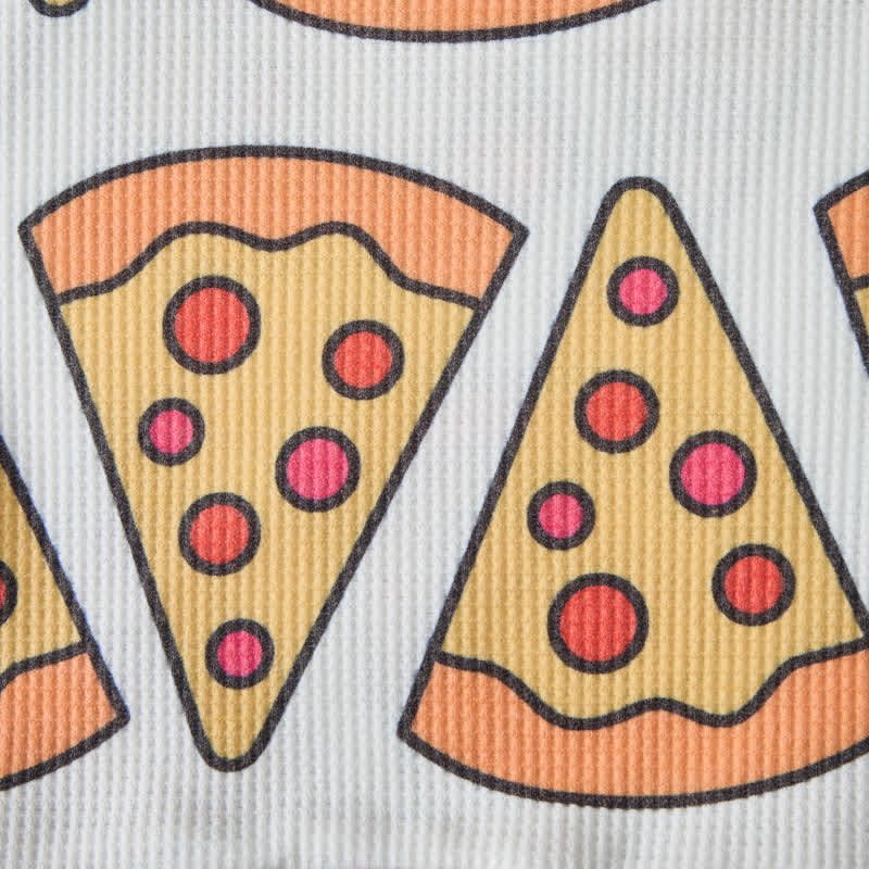 Baby Kleinkind Pizza- Waffel 2-teiliges Beige Set - image 6