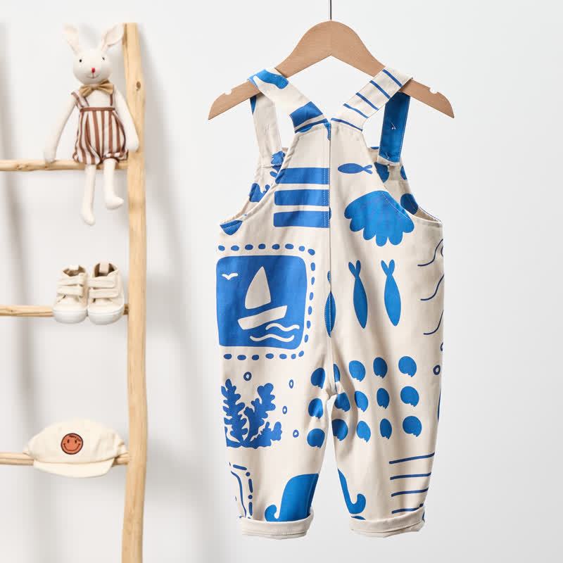 Baby und Kleinkind Overalls , weiß, mit Tier , Ozean  - image 3