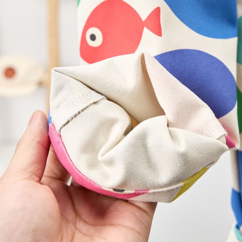 Baby und Kleinkind Overalls , weiß, Mehrfarbig, mit Fisch  - image 6