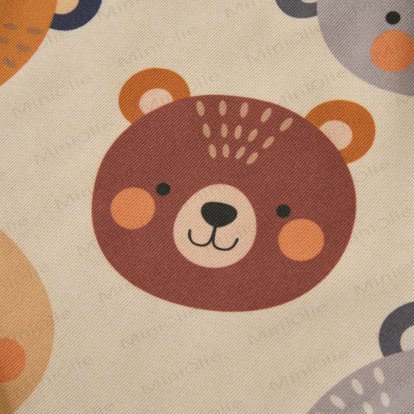 Baby Sweatshirt mit Bär , Mehrfarbig, beige, 2- Beige Set - image 4