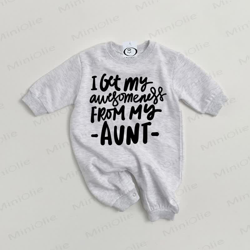 I GOT MY AWESOMENESS FROM MY AUNT. Baby Strampler - Grau - 2-3J - image 1