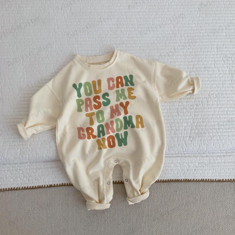 YOU CAN PASS ME TO MY GRANDMA NOW – Baby Beige in Strampler - Beige - 2-3J - image 1