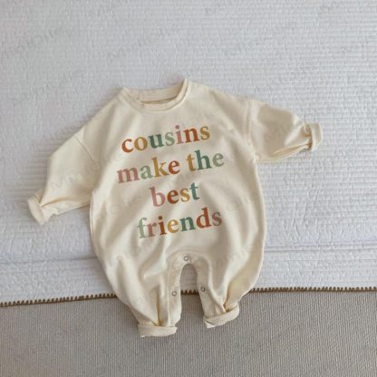 COUSINS MAKE THE BEST FRIENDS – Baby Beige in Strampler - Beige - 2-3J - image 1