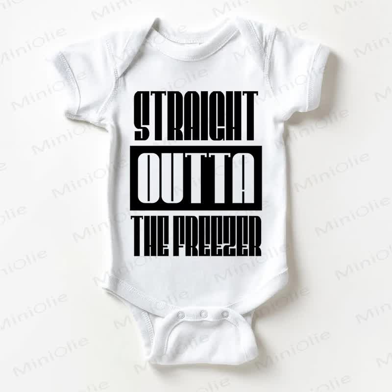 STRAIGHT OUTTA THE FREEZER AUS DEM Bodysuit Baby - Weiß - 18-24M - image 1