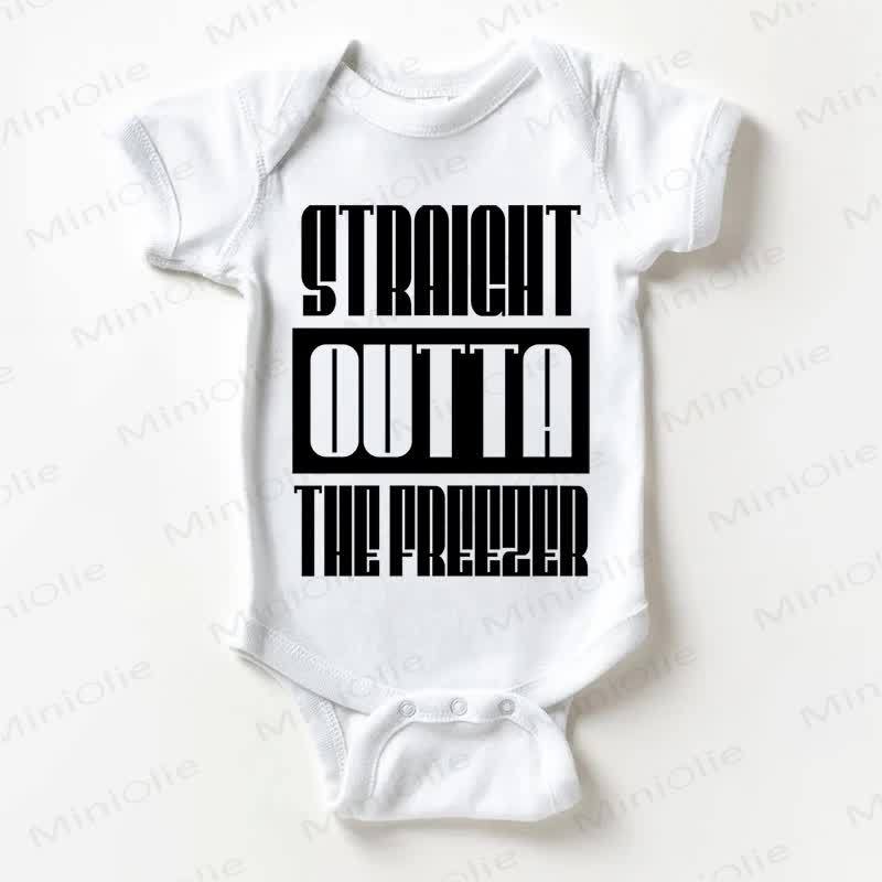 STRAIGHT OUTTA THE FREEZER AUS DEM Bodysuit Baby - Weiß - 18-24M - image 1
