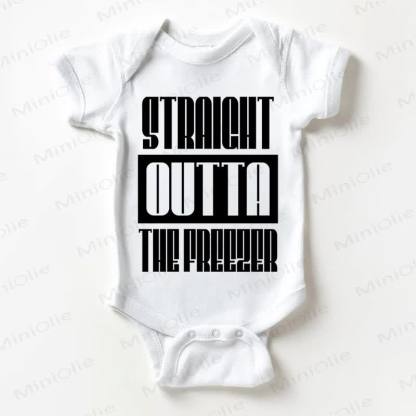 STRAIGHT OUTTA THE FREEZER AUS DEM Bodysuit Baby - Weiß - 18-24M - image 1