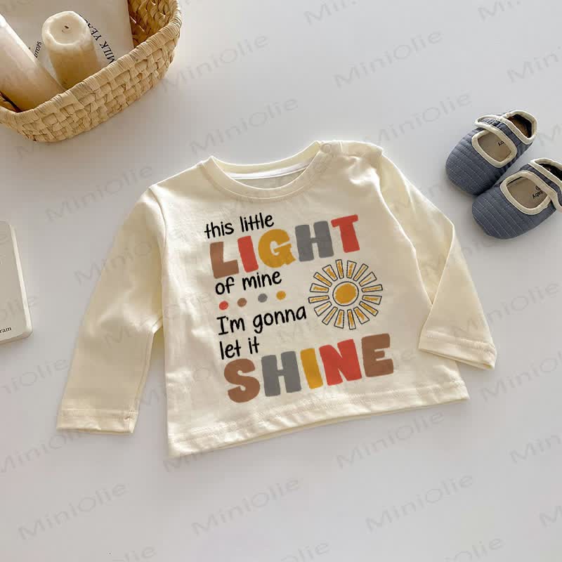 THIS LITTLE LIGHT OF MINE. I'M GONNA LET IT SHINE. Baby Spitze - Beige - 2-3J - image 1