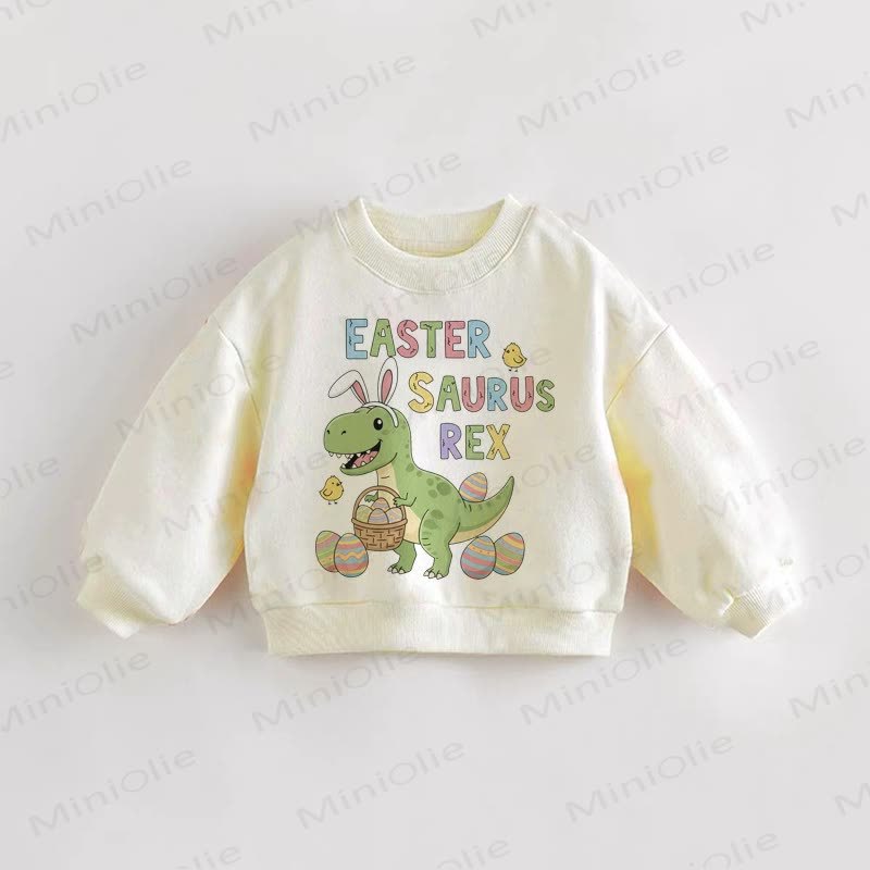 EASTER SAURUS REX Baby Kleinkind Sweatshirt - Creme - 3-5J - image 1
